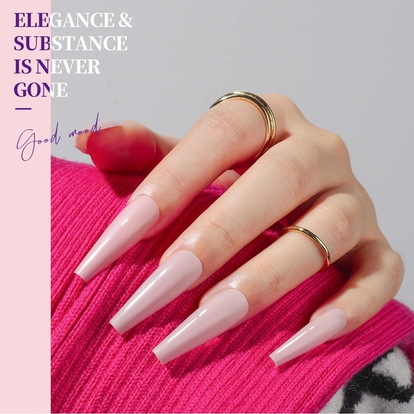 Press on Nails Long Coffin, 360PCS Fit Nicely & Natural Glossy, Complete Kit - Picture 7 of 13